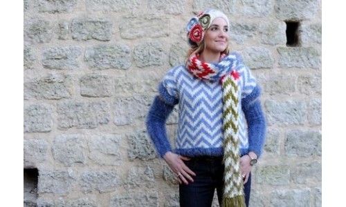 Kit &eacute;charpe VIAGGIO color&eacute;e de "lulu la guitare" pour Luce