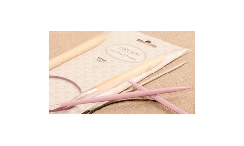 Aiguilles circulaires 80 cm bouleau