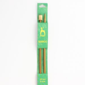 Taille 5 mm aiguilles bambou droites 33 cm PONY