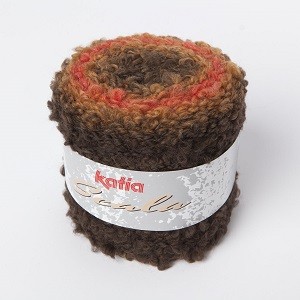 KATIA SCALA 50 Marron Orang&eacute; fonc&eacute;