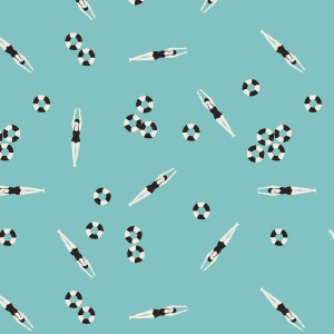 POPELINE KATIA FABRICS Vintage Swim