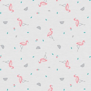JERSEY KATIA FABRICS Savanna Flamingo