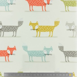 Tissu enduit Fryett's foxy multicolre
