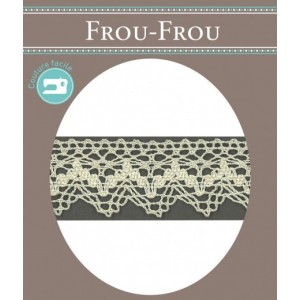 DENTELLE NEIGE au m&egrave;tre