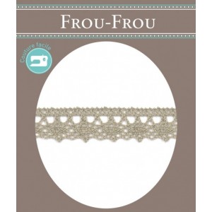 DENTELLE TAUPE au m&egrave;tre