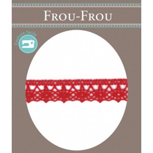 DENTELLE COQUELICOT au m&egrave;tre