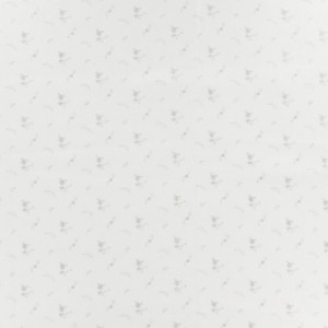 Tissu double gaze blanc fleurs or