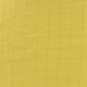 Tissu double gaze banane carreaux argent