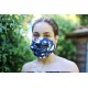 MASQUE LAVABLE en TISSU en liberty avec liens