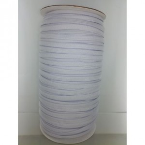 ELASTIQUE 7MM BLANC au m&egrave;tre