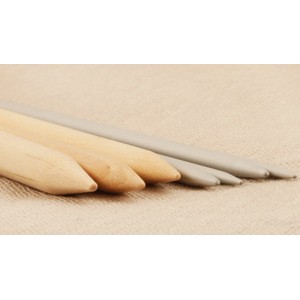 Taille 7 Aiguilles droites en bouleau drops