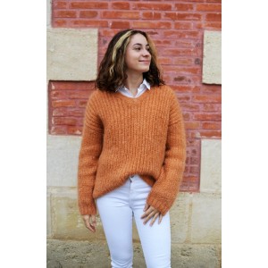 Kit Pull SAFRAN Taille 42-44 en Kid Silk fil double