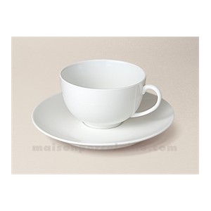 Tasse + soucoupes blanches 18 cl