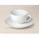 Tasse + soucoupes blanches 18 cl