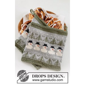 Kit &agrave; Tricoter Snowman Time Potholders- Cotton Light