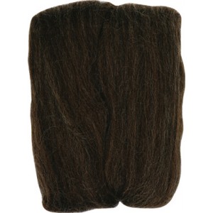 Laine m&egrave;che &agrave; feutrer naturelle chocolat