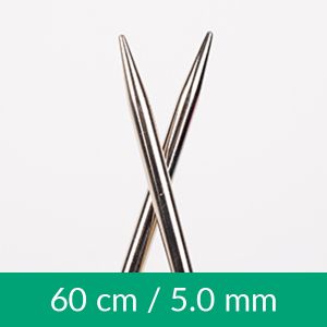 Taille 5 Aiguilles circulaires 60 cm pro acier drops