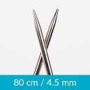 Taille 4,5 Aiguilles circulaires 80 cm pro acier drops