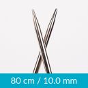 Taille 10 Aiguilles circulaires 80 cm pro acier drops