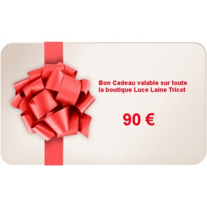 Bon Cadeau d'une valeur de 90 &euro;