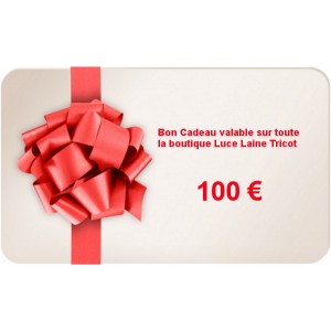 Bon Cadeau d'une valeur de 100 &euro;