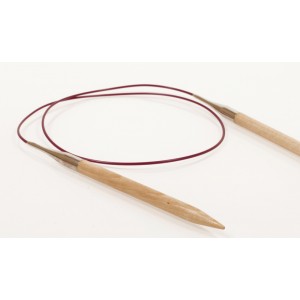 Taille 20 Aiguilles circulaires 80 cm en bouleau drops