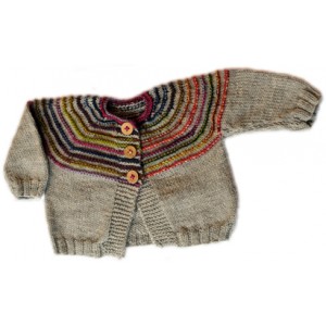 Mille colori baby/merino 150 gilet BONBON BEBE taille 6-12 mois