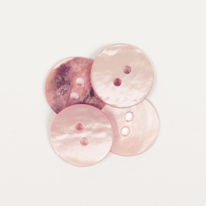 Nacre rond rose clair 15 mm 618